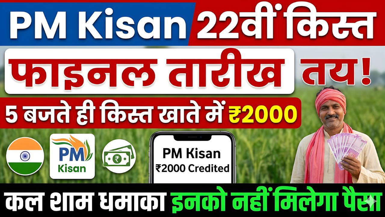 PM Kisan 22th Installment Date Confirm