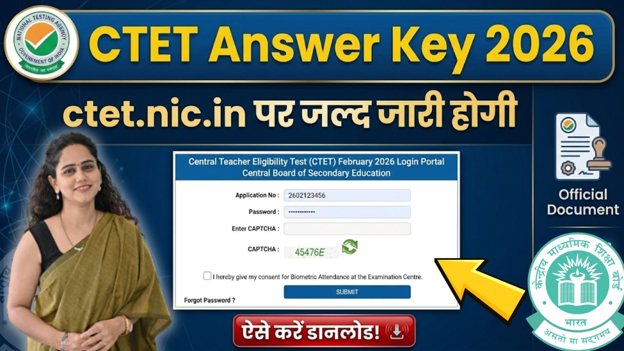 CTET 2026 Answer Key Update